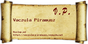 Vaczula Piramusz névjegykártya