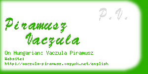 piramusz vaczula business card
